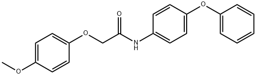 2-(4-methoxyphenoxy)-N-(4-phenoxyphenyl)acetamide 구조식 이미지