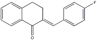 2-(4-fluorobenzylidene)-3,4-dihydro-1(2H)-naphthalenone Structure