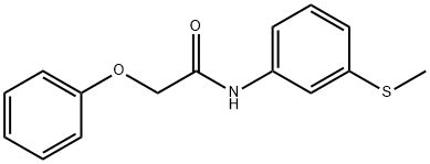 N-[3-(methylsulfanyl)phenyl]-2-phenoxyacetamide 구조식 이미지