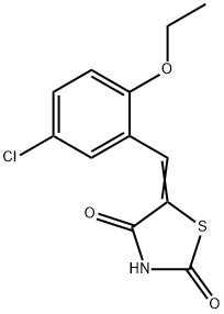 5-(5-chloro-2-ethoxybenzylidene)-1,3-thiazolidine-2,4-dione 구조식 이미지