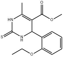 methyl 4-(2-ethoxyphenyl)-6-methyl-2-thioxo-1,2,3,4-tetrahydro-5-pyrimidinecarboxylate 구조식 이미지