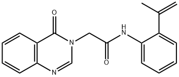 N-(2-isopropenylphenyl)-2-(4-oxo-3(4H)-quinazolinyl)acetamide 구조식 이미지