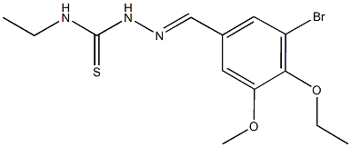 3-bromo-4-ethoxy-5-methoxybenzaldehyde N-ethylthiosemicarbazone Structure