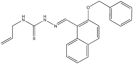 2-(benzyloxy)-1-naphthaldehyde N-allylthiosemicarbazone 구조식 이미지