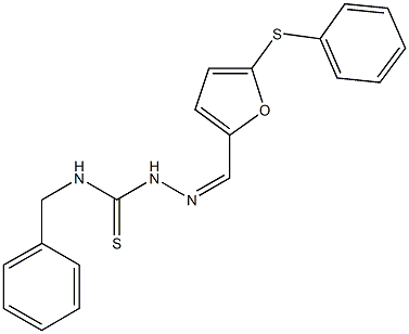 5-(phenylsulfanyl)-2-furaldehyde N-benzylthiosemicarbazone 구조식 이미지