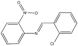 N-(2-chlorobenzylidene)-2-nitroaniline 구조식 이미지