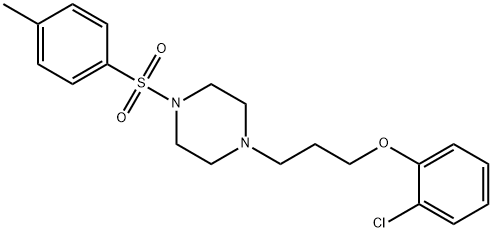 1-[3-(2-chlorophenoxy)propyl]-4-[(4-methylphenyl)sulfonyl]piperazine Structure