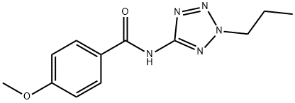 4-methoxy-N-(2-propyl-2H-tetraazol-5-yl)benzamide 구조식 이미지