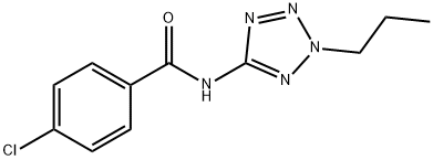 4-chloro-N-(2-propyl-2H-tetraazol-5-yl)benzamide Structure