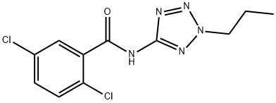 2,5-dichloro-N-(2-propyl-2H-tetraazol-5-yl)benzamide 구조식 이미지