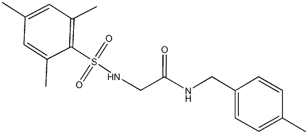 2-[(mesitylsulfonyl)amino]-N-(4-methylbenzyl)acetamide 구조식 이미지