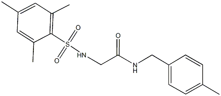 2-[(mesitylsulfonyl)amino]-N-(4-methylbenzyl)acetamide Structure