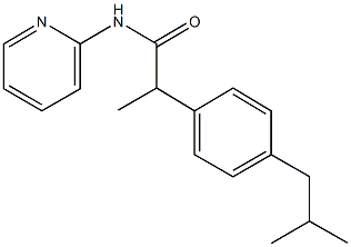 2-(4-isobutylphenyl)-N-(2-pyridinyl)propanamide Structure