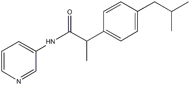 2-(4-isobutylphenyl)-N-(3-pyridinyl)propanamide Structure