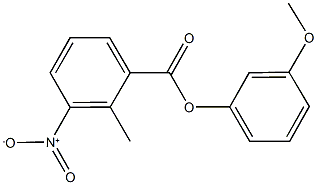 3-methoxyphenyl 3-nitro-2-methylbenzoate Structure
