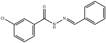 N'-benzylidene-3-chlorobenzohydrazide 구조식 이미지