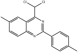 4-(dichloromethyl)-6-methyl-2-(4-methylphenyl)quinazoline 구조식 이미지