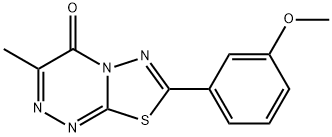 7-(3-methoxyphenyl)-3-methyl-4H-[1,3,4]thiadiazolo[2,3-c][1,2,4]triazin-4-one 구조식 이미지