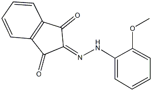 1H-indene-1,2,3-trione 2-[(2-methoxyphenyl)hydrazone] Structure