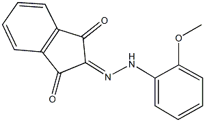 1H-indene-1,2,3-trione 2-[(2-methoxyphenyl)hydrazone] 구조식 이미지