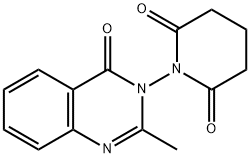 1-(2-methyl-4-oxo-3(4H)-quinazolinyl)-2,6-piperidinedione Structure