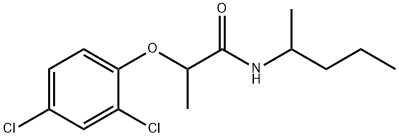 2-(2,4-dichlorophenoxy)-N-(1-methylbutyl)propanamide 구조식 이미지