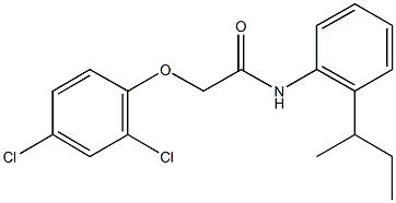 N-(2-sec-butylphenyl)-2-(2,4-dichlorophenoxy)acetamide Structure