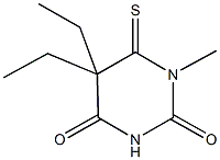 5,5-diethyl-1-methyl-6-thioxodihydro-2,4(1H,3H)-pyrimidinedione 구조식 이미지