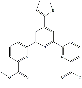 dimethyl 4'-(2-thienyl)-6,2':6',6''-terpyridine-2,2''-dicarboxylate Structure