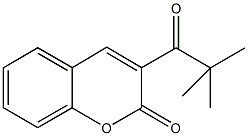 3-(2,2-dimethylpropanoyl)-2H-chromen-2-one 구조식 이미지