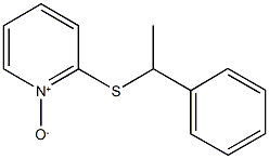 2-[(1-phenylethyl)sulfanyl]pyridine 1-oxide 구조식 이미지