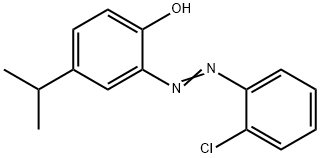 2-[(2-chlorophenyl)diazenyl]-4-isopropylphenol Structure