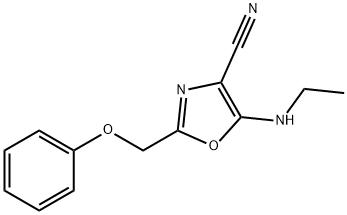 5-(ethylamino)-2-(phenoxymethyl)-1,3-oxazole-4-carbonitrile 구조식 이미지