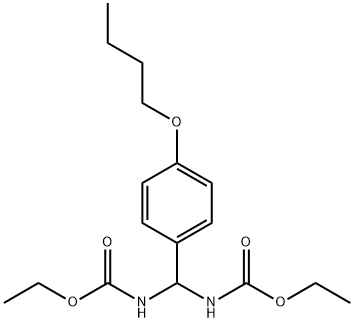 ethyl (4-butoxyphenyl)[(ethoxycarbonyl)amino]methylcarbamate Structure