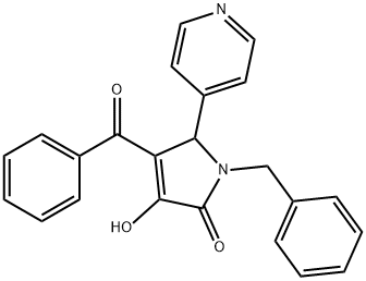 4-benzoyl-1-benzyl-3-hydroxy-5-(4-pyridinyl)-1,5-dihydro-2H-pyrrol-2-one 구조식 이미지