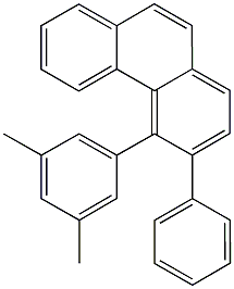 4-(3,5-dimethylphenyl)-3-phenylphenanthrene 구조식 이미지