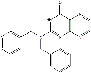 2-(dibenzylamino)-4(3H)-pteridinone 구조식 이미지