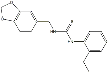 N-(1,3-benzodioxol-5-ylmethyl)-N'-(2-ethylphenyl)thiourea 구조식 이미지