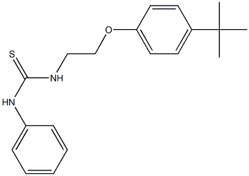 N-[2-(4-tert-butylphenoxy)ethyl]-N'-phenylthiourea Structure