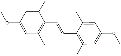 5-methoxy-2-[2-(4-methoxy-2,6-dimethylphenyl)vinyl]-1,3-dimethylbenzene Structure