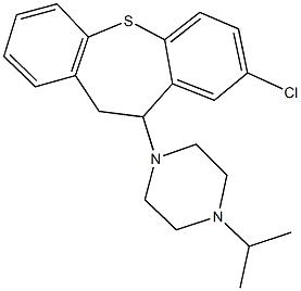 1-(8-chloro-10,11-dihydrodibenzo[b,f]thiepin-10-yl)-4-isopropylpiperazine 구조식 이미지