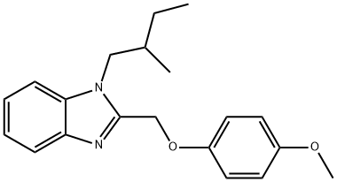 2-[(4-methoxyphenoxy)methyl]-1-(2-methylbutyl)-1H-benzimidazole 구조식 이미지