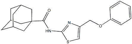 N-[4-(phenoxymethyl)-1,3-thiazol-2-yl]-1-adamantanecarboxamide Structure