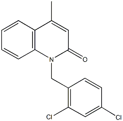 1-(2,4-dichlorobenzyl)-4-methyl-2(1H)-quinolinone 구조식 이미지