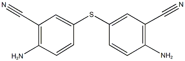 2-amino-5-[(4-amino-3-cyanophenyl)sulfanyl]benzonitrile 구조식 이미지