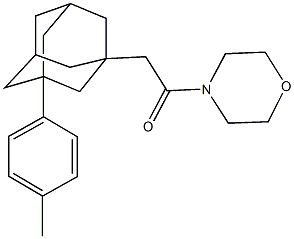 4-{[3-(4-methylphenyl)-1-adamantyl]acetyl}morpholine 구조식 이미지