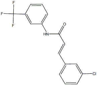 3-(3-chlorophenyl)-N-[3-(trifluoromethyl)phenyl]acrylamide Structure
