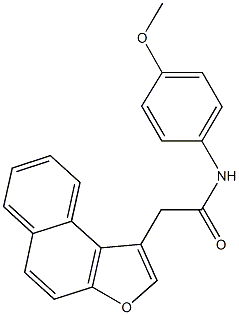 N-(4-methoxyphenyl)-2-naphtho[2,1-b]furan-1-ylacetamide Structure