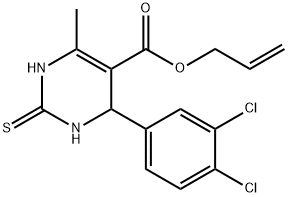 allyl 4-(3,4-dichlorophenyl)-6-methyl-2-thioxo-1,2,3,4-tetrahydro-5-pyrimidinecarboxylate 구조식 이미지