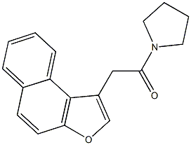 1-(naphtho[2,1-b]furan-1-ylacetyl)pyrrolidine 구조식 이미지